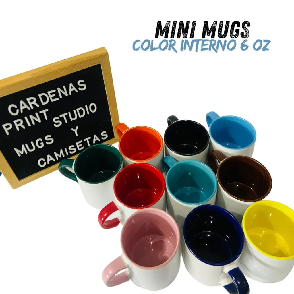 Mini Mug Color Interno 6 Oz