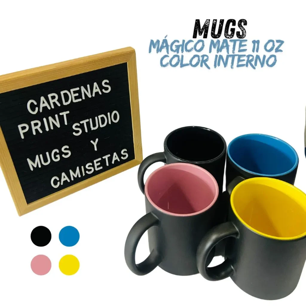 Mug Mágico Mate 11 Oz Color Interno