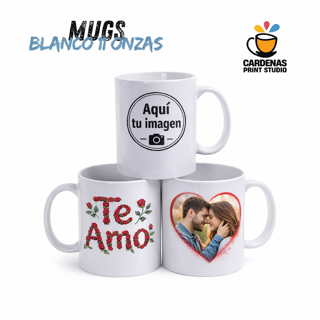 Mug blanco 11 oz personalizado